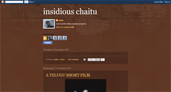 Desktop Screenshot of insidiouschaitu.blogspot.com