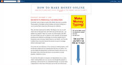 Desktop Screenshot of moneysection.blogspot.com