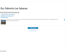 Tablet Screenshot of escfablassabanas.blogspot.com
