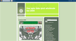 Desktop Screenshot of free-ipod-wholesalelist.blogspot.com