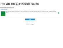 Tablet Screenshot of free-ipod-wholesalelist.blogspot.com