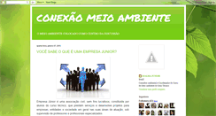 Desktop Screenshot of conexaomeioambiente.blogspot.com