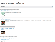 Tablet Screenshot of brincadeirasedinamicas.blogspot.com