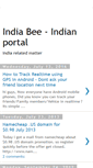 Mobile Screenshot of indiabee.blogspot.com