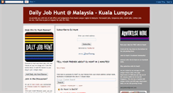Desktop Screenshot of dailyjobhuntmalaysia.blogspot.com
