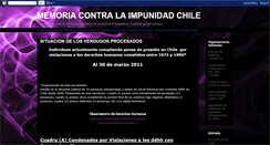 Desktop Screenshot of memoriacontralaimpunidad.blogspot.com