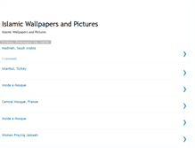 Tablet Screenshot of islamic-wallpapers-pictures.blogspot.com