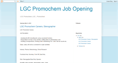 Desktop Screenshot of lgcpromochemjobs.blogspot.com