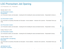 Tablet Screenshot of lgcpromochemjobs.blogspot.com