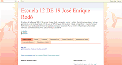 Desktop Screenshot of escuela12enriquerodo.blogspot.com