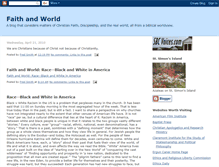 Tablet Screenshot of faithandworld.blogspot.com