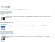Tablet Screenshot of ecocentrics.blogspot.com