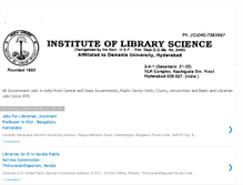 Tablet Screenshot of instituteoflibraryscience.blogspot.com