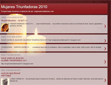 Tablet Screenshot of mujerestriunfadoras2010.blogspot.com