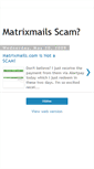 Mobile Screenshot of matrixmailsvscam.blogspot.com