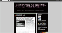 Desktop Screenshot of momentosdebohemia.blogspot.com