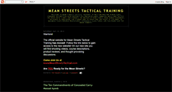 Desktop Screenshot of meanstreetstactical.blogspot.com