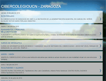 Tablet Screenshot of cibercolegioucn-zaragoza.blogspot.com