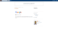 Desktop Screenshot of logicularity.blogspot.com