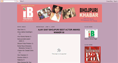 Desktop Screenshot of bhojpurikhabar.blogspot.com