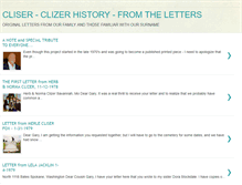 Tablet Screenshot of cliserletters.blogspot.com