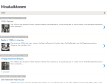 Tablet Screenshot of ninakaikkonen.blogspot.com