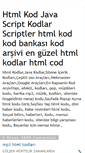 Mobile Screenshot of html-kod-sitesi.blogspot.com