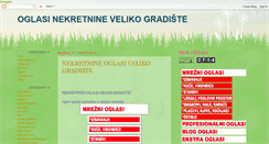 Desktop Screenshot of nekretninevelikogradiste.blogspot.com