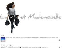 Tablet Screenshot of lavieetmademoiselle.blogspot.com