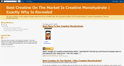 Desktop Screenshot of best-creatine-on-the-market.blogspot.com