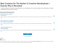 Tablet Screenshot of best-creatine-on-the-market.blogspot.com