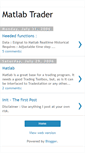 Mobile Screenshot of matlabtrader.blogspot.com