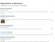 Tablet Screenshot of mechanicalexperiment.blogspot.com