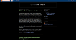 Desktop Screenshot of citibank-india.blogspot.com