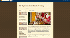 Desktop Screenshot of mybigfatcatholichinduwedding-hindu.blogspot.com