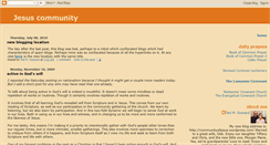 Desktop Screenshot of communityofjesus.blogspot.com