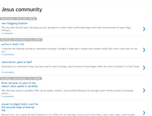 Tablet Screenshot of communityofjesus.blogspot.com