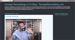 Desktop Screenshot of dynastyremodeling.blogspot.com