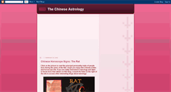 Desktop Screenshot of chinesehoroscopetoday.blogspot.com