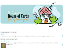 Tablet Screenshot of danashouseofcards.blogspot.com