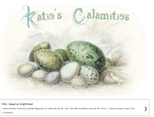 Tablet Screenshot of katiescalamities.blogspot.com