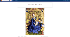 Desktop Screenshot of causedejoie.blogspot.com