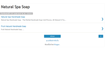 Tablet Screenshot of naturalspasoap.blogspot.com