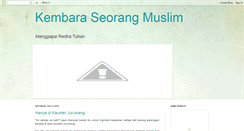 Desktop Screenshot of kembaraseorangmuslim.blogspot.com