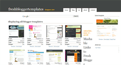 Desktop Screenshot of freshbloggertemplates.blogspot.com