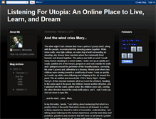 Tablet Screenshot of listeningforutopia.blogspot.com