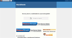 Desktop Screenshot of haziallatokrol.blogspot.com