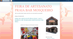 Desktop Screenshot of feiradeartesanatopraiabarmosqueiro.blogspot.com