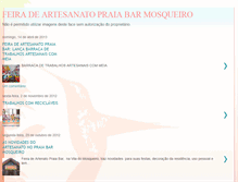 Tablet Screenshot of feiradeartesanatopraiabarmosqueiro.blogspot.com