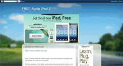 Desktop Screenshot of newappleipad2review.blogspot.com